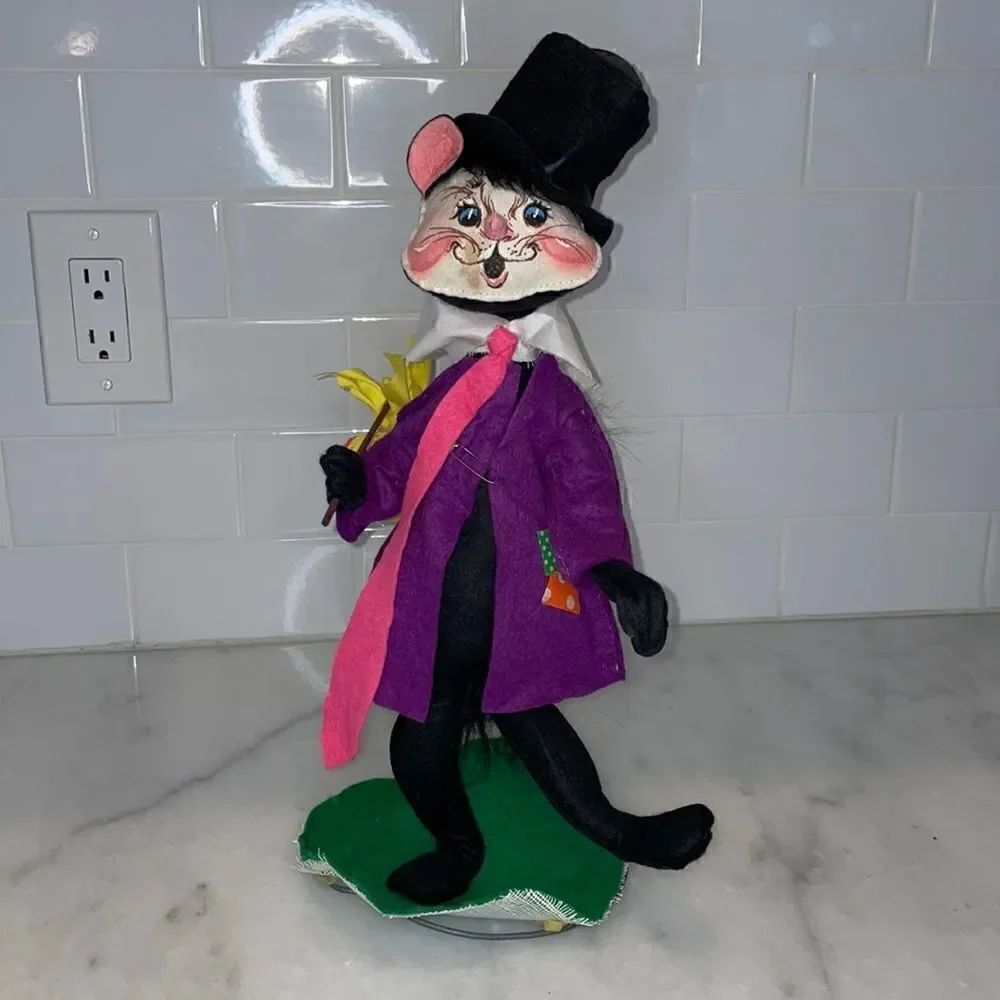 Annalee Doll Vintage Halloween 15" Hobo Cat Doll
